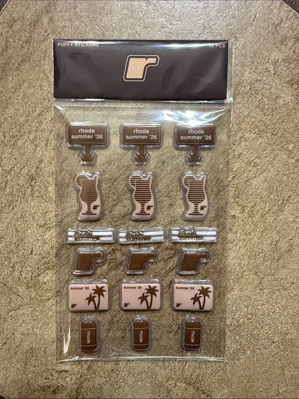 Rhode Skin puffy stickers